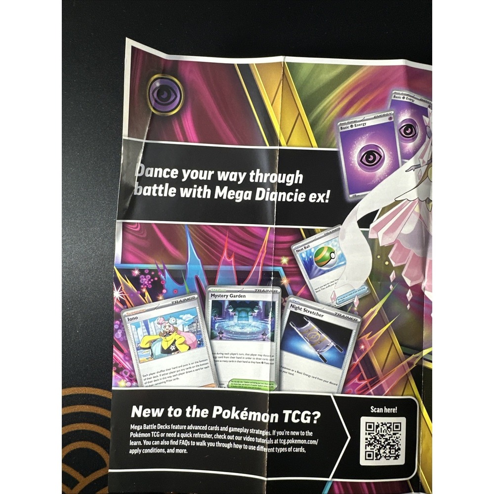 Mega Diancie Ex Battle Deck (Deck, coin, damage count, TCGO card, No Cards) - Picture 3 of 16